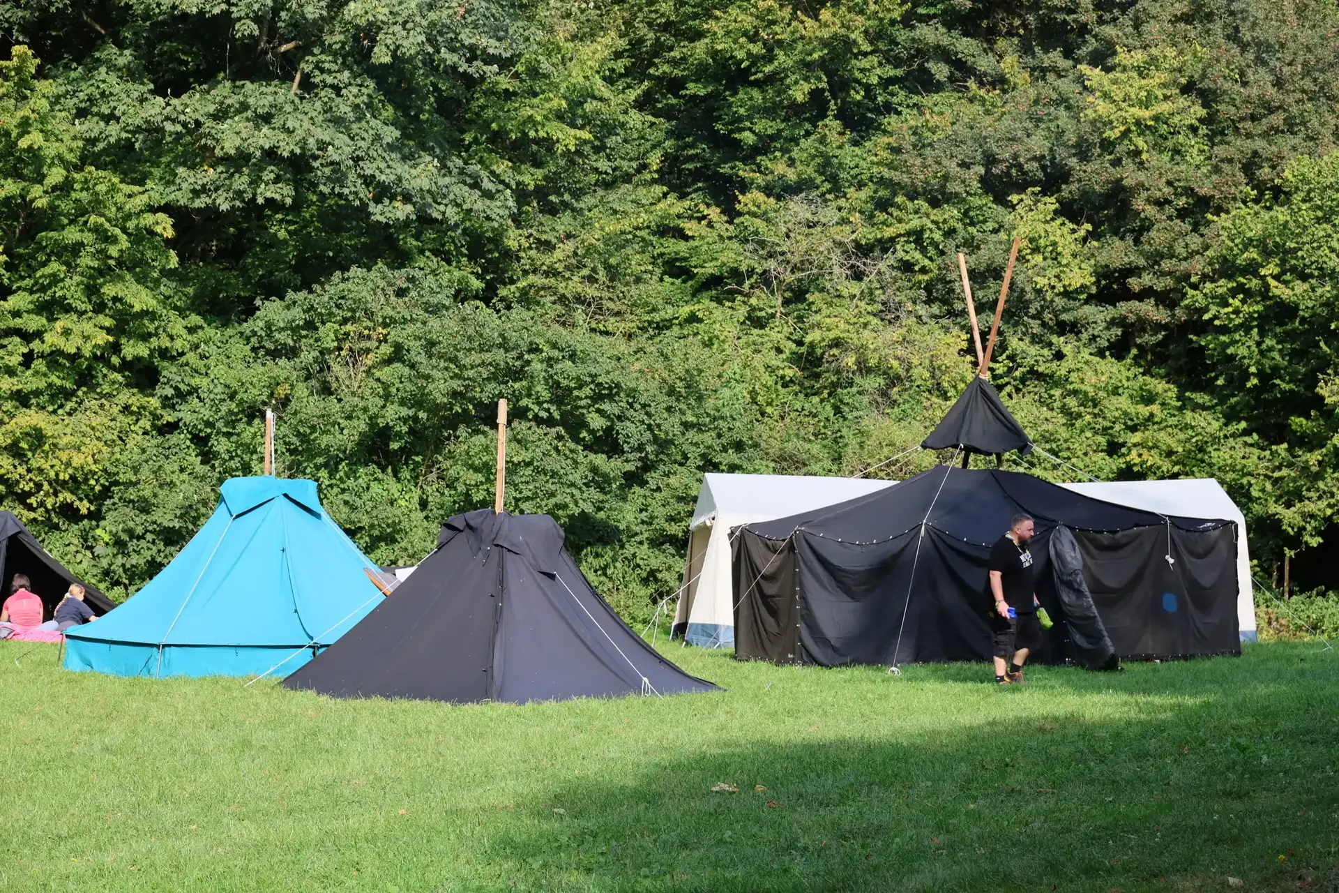 Pfadfinder auf dem Jugendzeltplatz Ith | © Markus Golletz